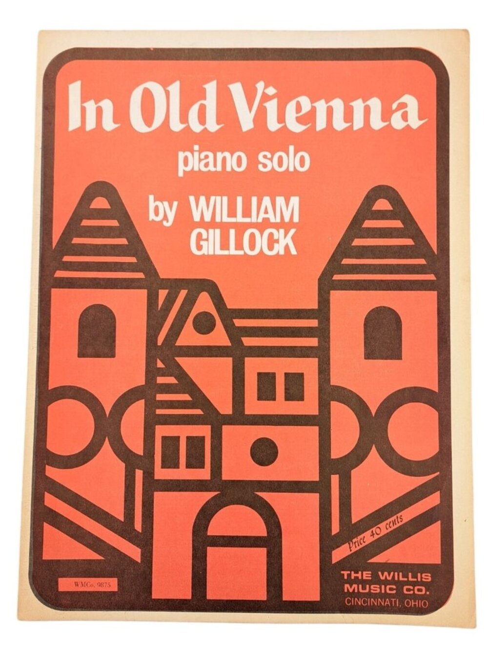 Vintage In Old Vienna Piano Solo William Gillock Sheet Music 1969 Willis Music